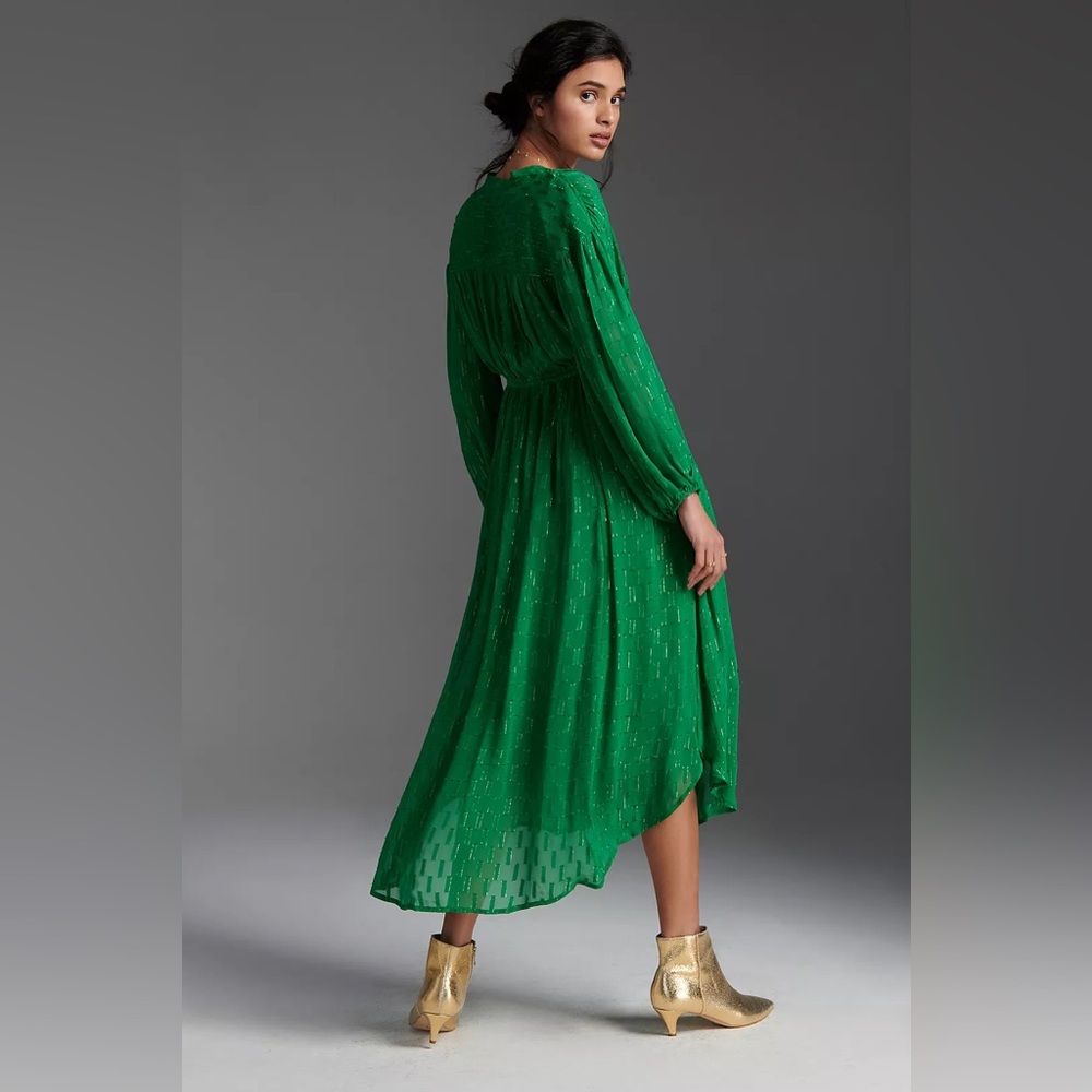 COPY - By Anthropologie Allene Shimmer Maxi Dress